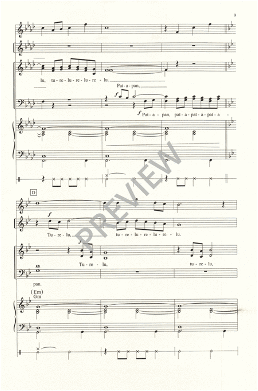 Pat-a-pan 4-Part scores gallery preview page 10