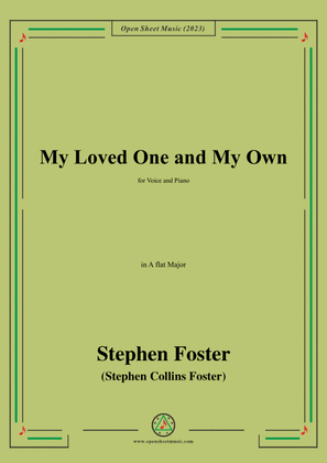 Book cover for S. Foster-My Loved One and My Own,in A flat Major