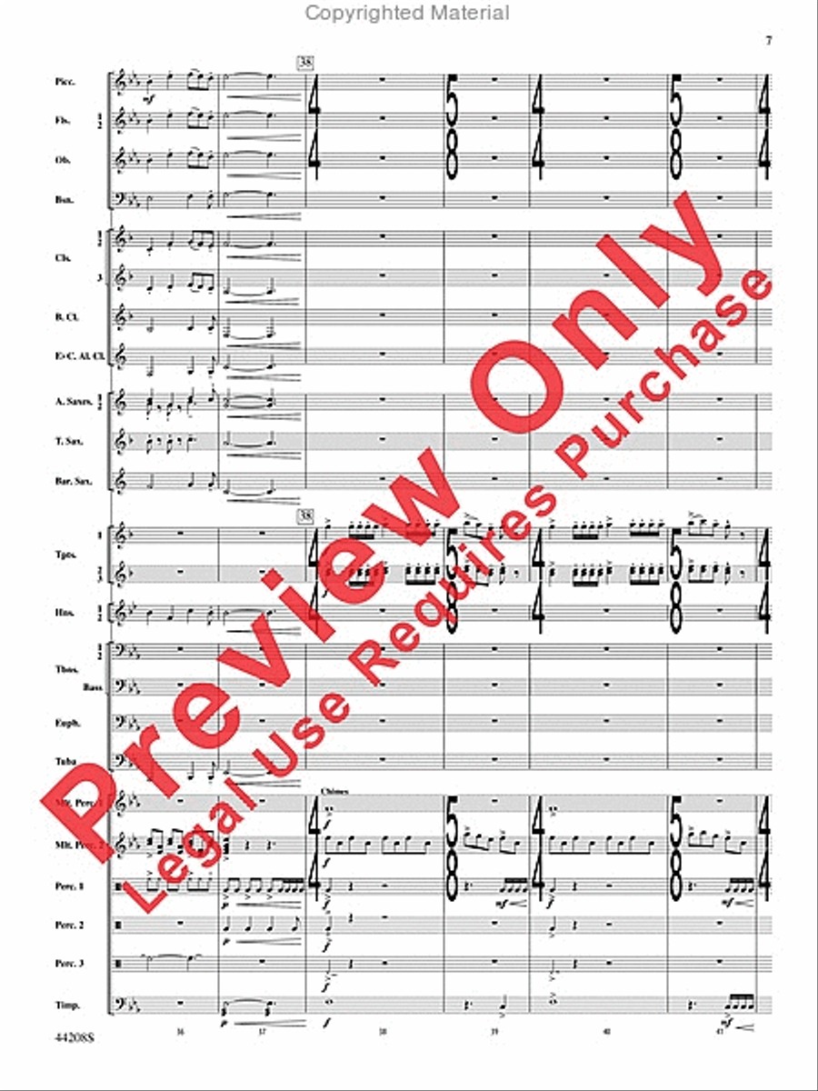 Undecim Concert Band scores gallery preview page 8