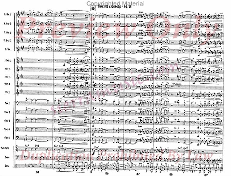 Time For A Change Jazz Ensemble scores gallery preview page 16