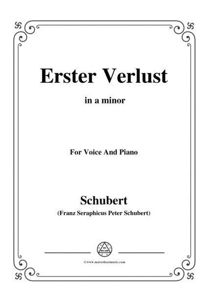 Schubert-Erster Verlust in a minor,for voice and piano image number null
