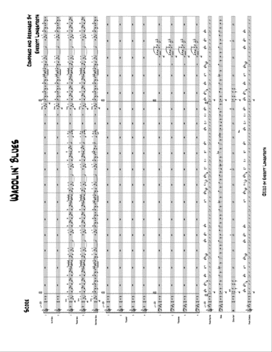 Waddlin' Blues Waddlin' Blues Jazz Ensemble scores gallery preview page 1