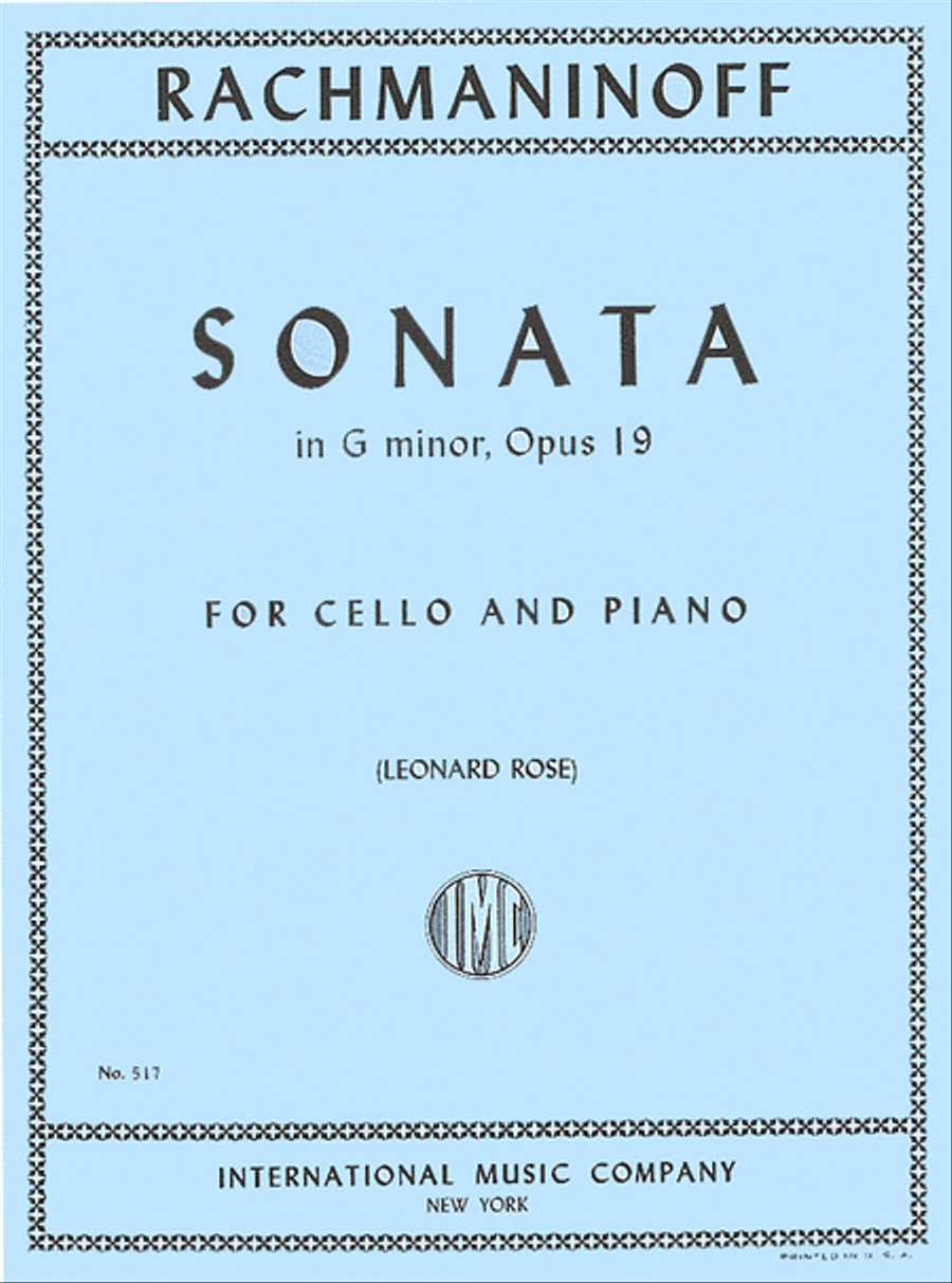 Sonata in G minor, Op. 19