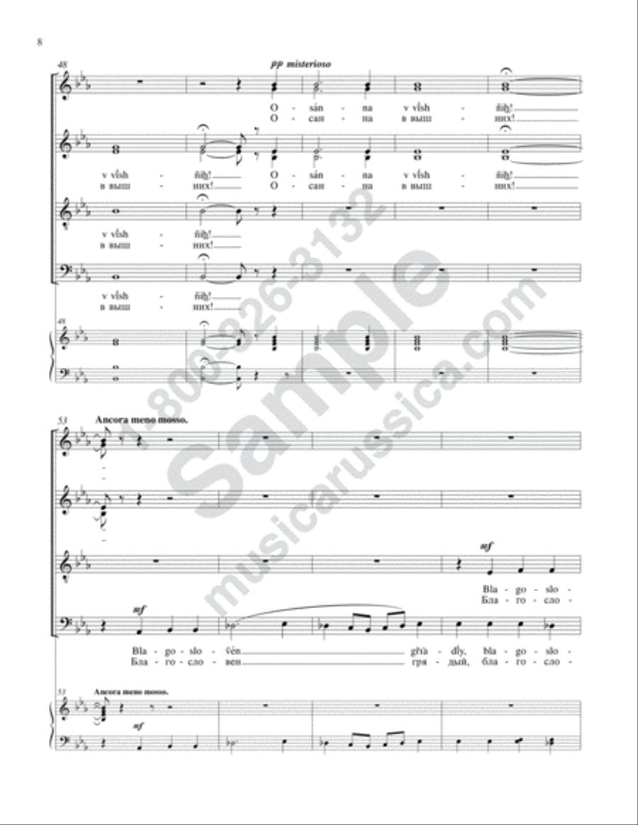 A Mercy of Peace 4-Part scores gallery preview page 7