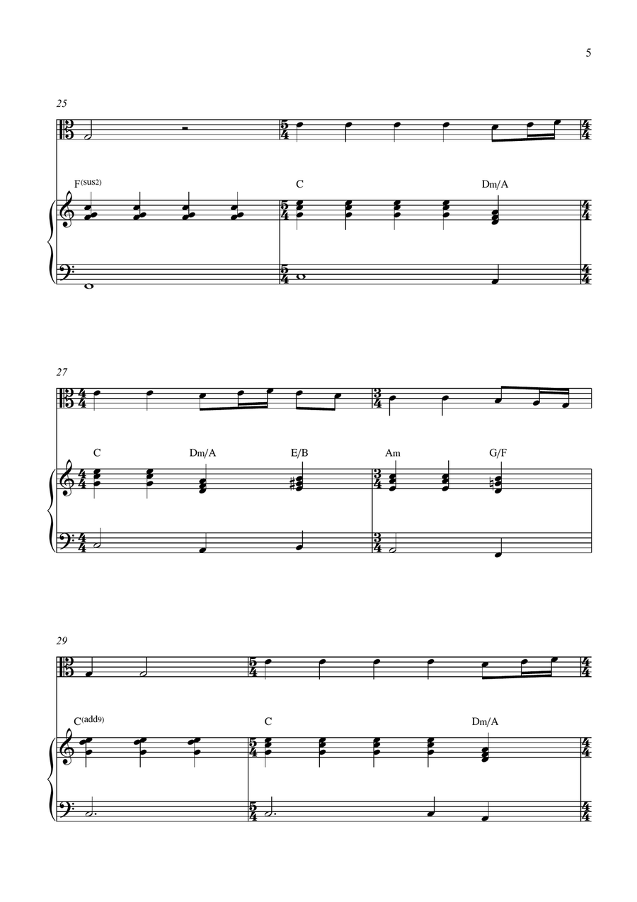 Breath Of Heaven (Mary's Song) Viola scores gallery preview page 5