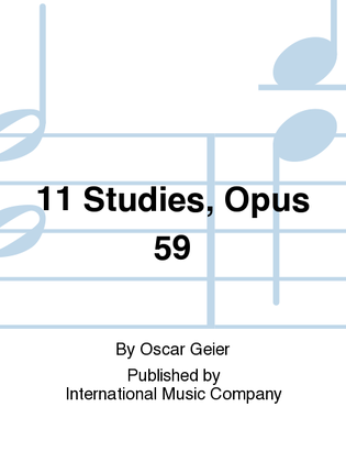 Book cover for 11 Studies, Opus 59