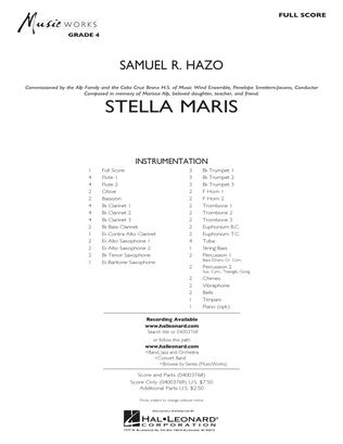 Book cover for Stella Maris - Conductor Score (Full Score)