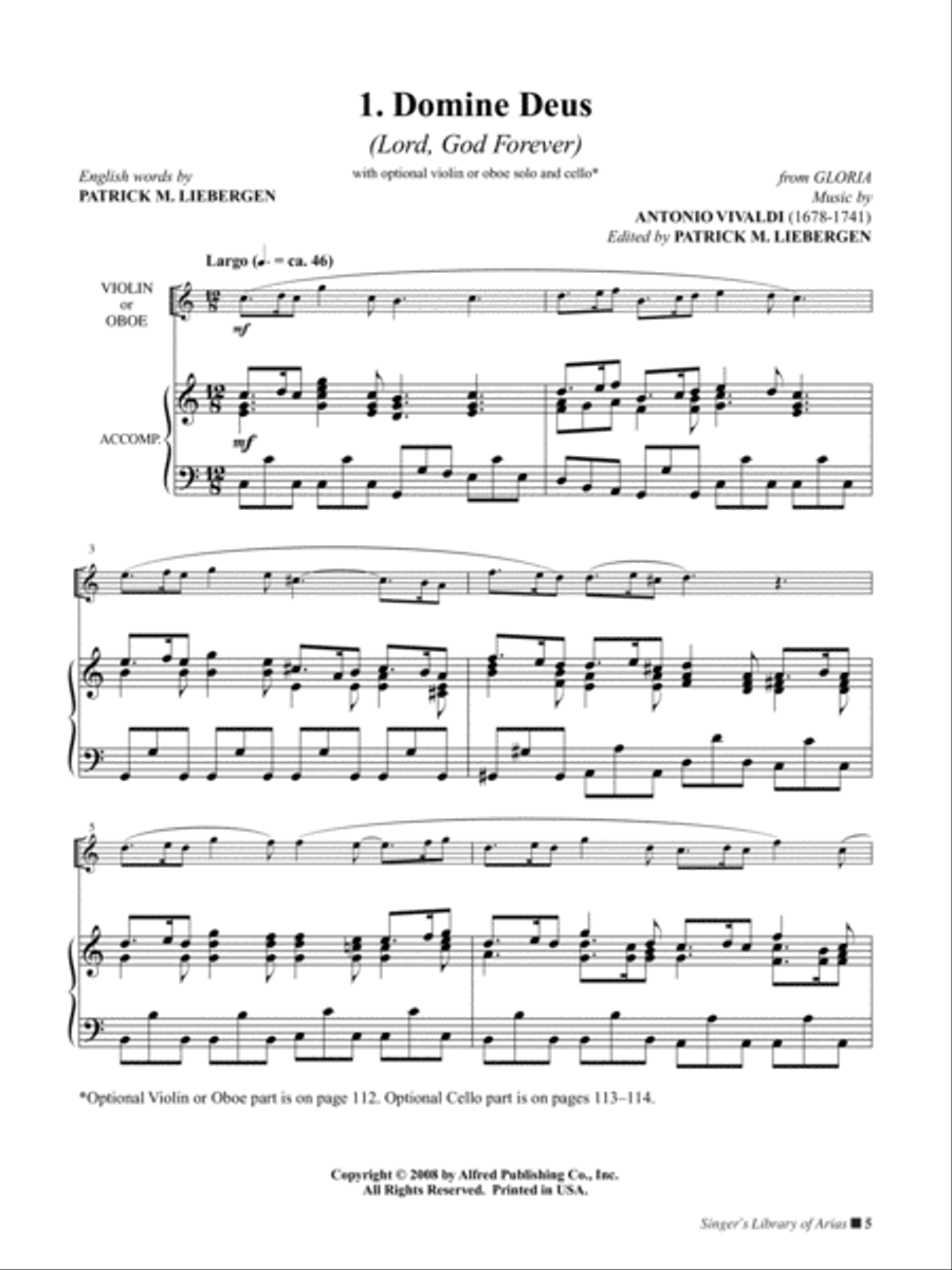 Singer's Library of Arias Medium-High Voice scores gallery preview page 3