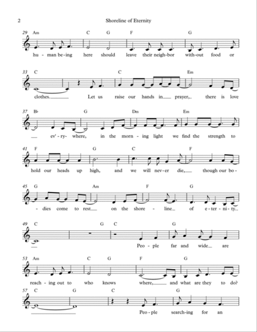 Shoreline of Eternity Guitar scores gallery preview page 2