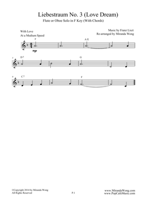 Liebestraum No.3 (Love Dream) - Romantic Easy Flute Music