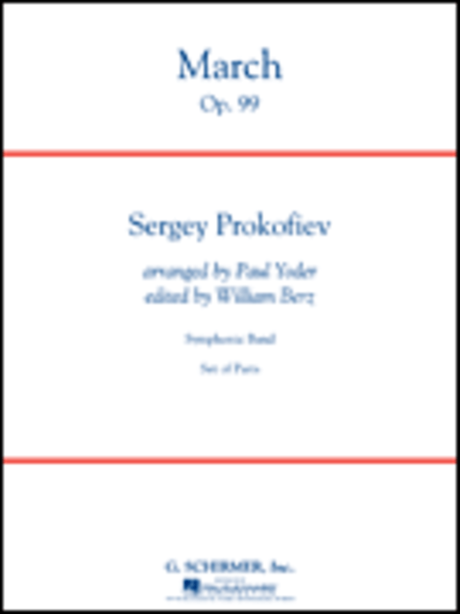 March, Op. 99 March, Op. 99 Concert Band scores gallery preview page 1