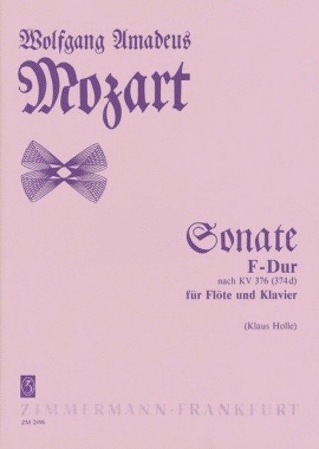 Sonata F major KV 376 (374d) KV 376 (374d)