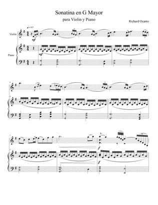 Sonatina in G Mayor, para Violin y Piano