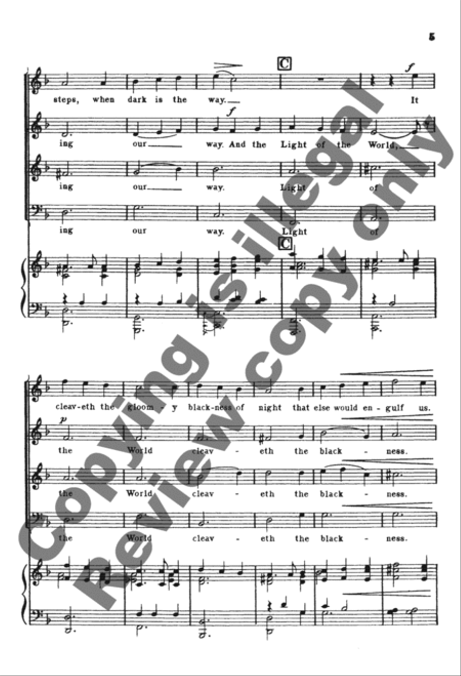 Onward, Ye Peoples! 4-Part scores gallery preview page 5