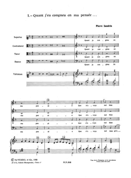Chansons Francaises Pour Orgue (lp5) (organ)