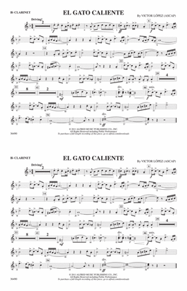 El Gato Caliente: 1st B-flat Clarinet