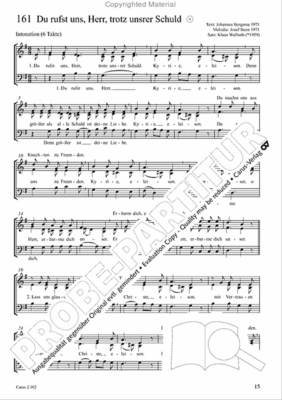 Chorbuch Gotteslob SAM 3-Part scores gallery preview page 16