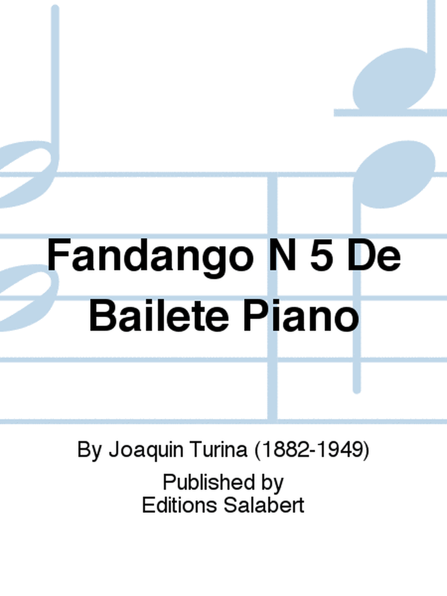 Fandango N 5 De Bailete Piano