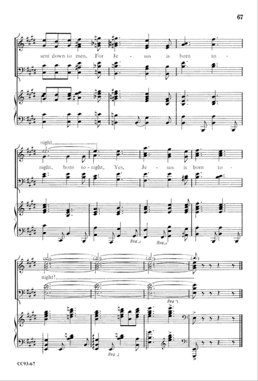 Jesus Is Born Jesus Is Born 4-Part scores gallery preview page 69