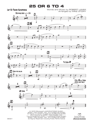 25 or 6 to 4: B-flat Tenor Saxophone