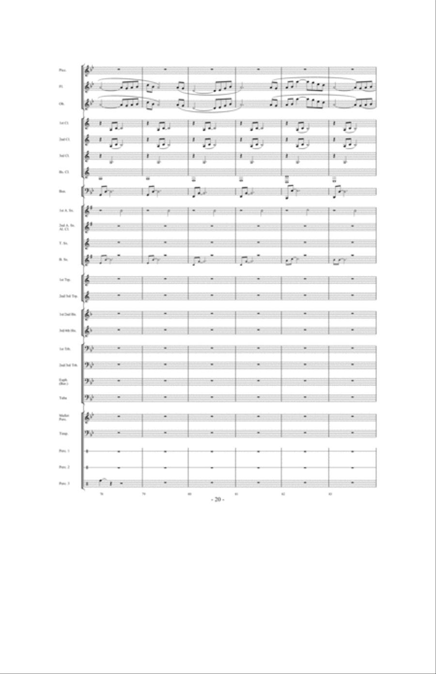 When The Tears Fell Concert Band scores gallery preview page 19