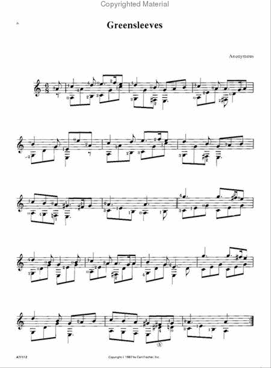 Solos for Classical Guitar Acoustic Guitar scores gallery preview page 2