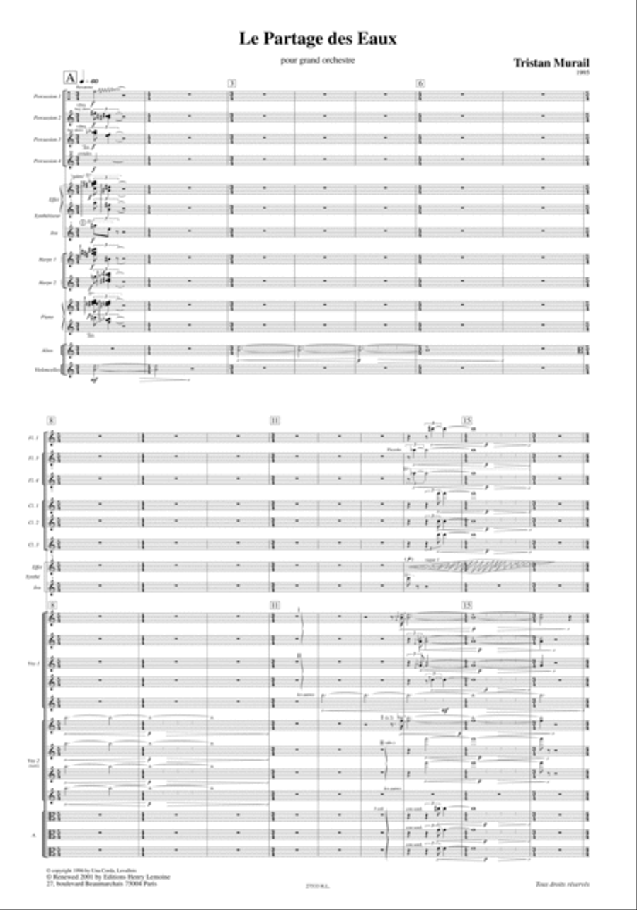 Le Partage Des Eaux Le Partage Des Eaux Orchestra scores gallery preview page 2