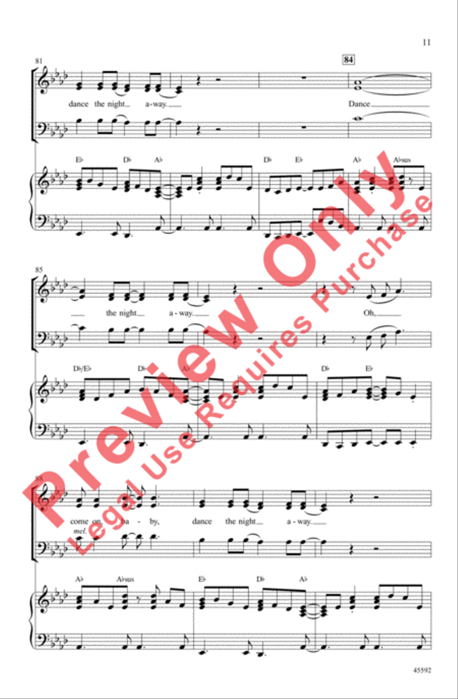 Dance the Night Away Dance the Night Away 3-Part scores gallery preview page 11