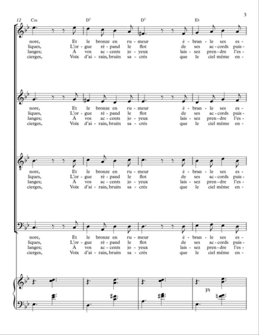 VOIX DE NOËL VOIX DE NOËL 4-Part scores gallery preview page 3
