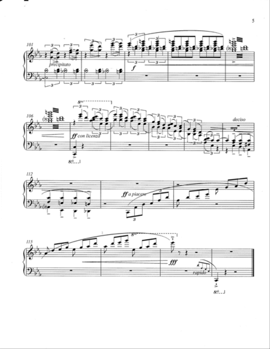 Cahier Tango for Piano Solo Piano Solo scores gallery preview page 6