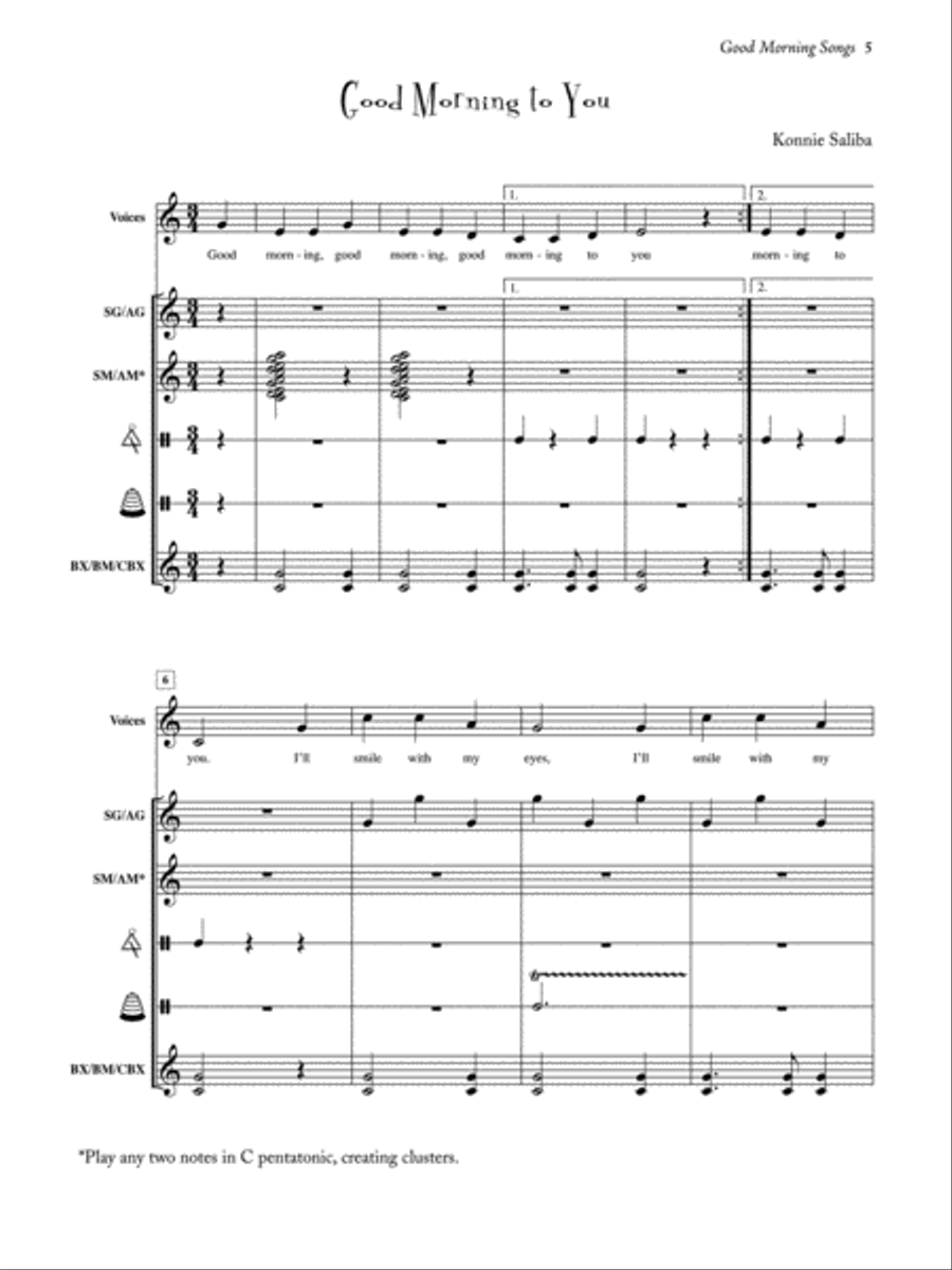 Treasures from the Orff Attic Classroom Materials scores gallery preview page 4