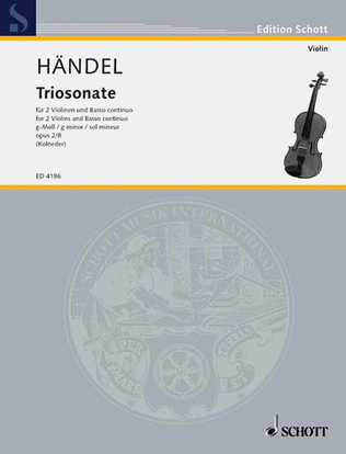 Book cover for 9 Trio Sonatas Op. 2, No. 8