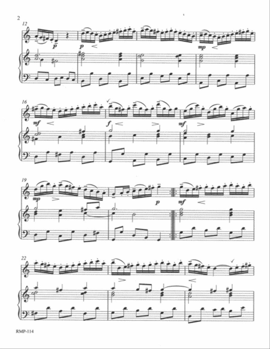 Bach - Allegro from Sonata No. 4 Flute Solo scores gallery preview page 4