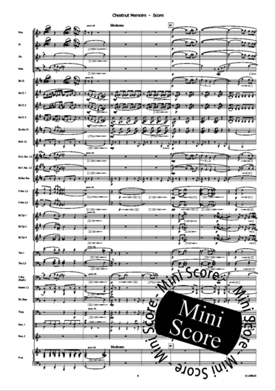 Chestnut Memoires Chestnut Memoires Concert Band scores gallery preview page 12