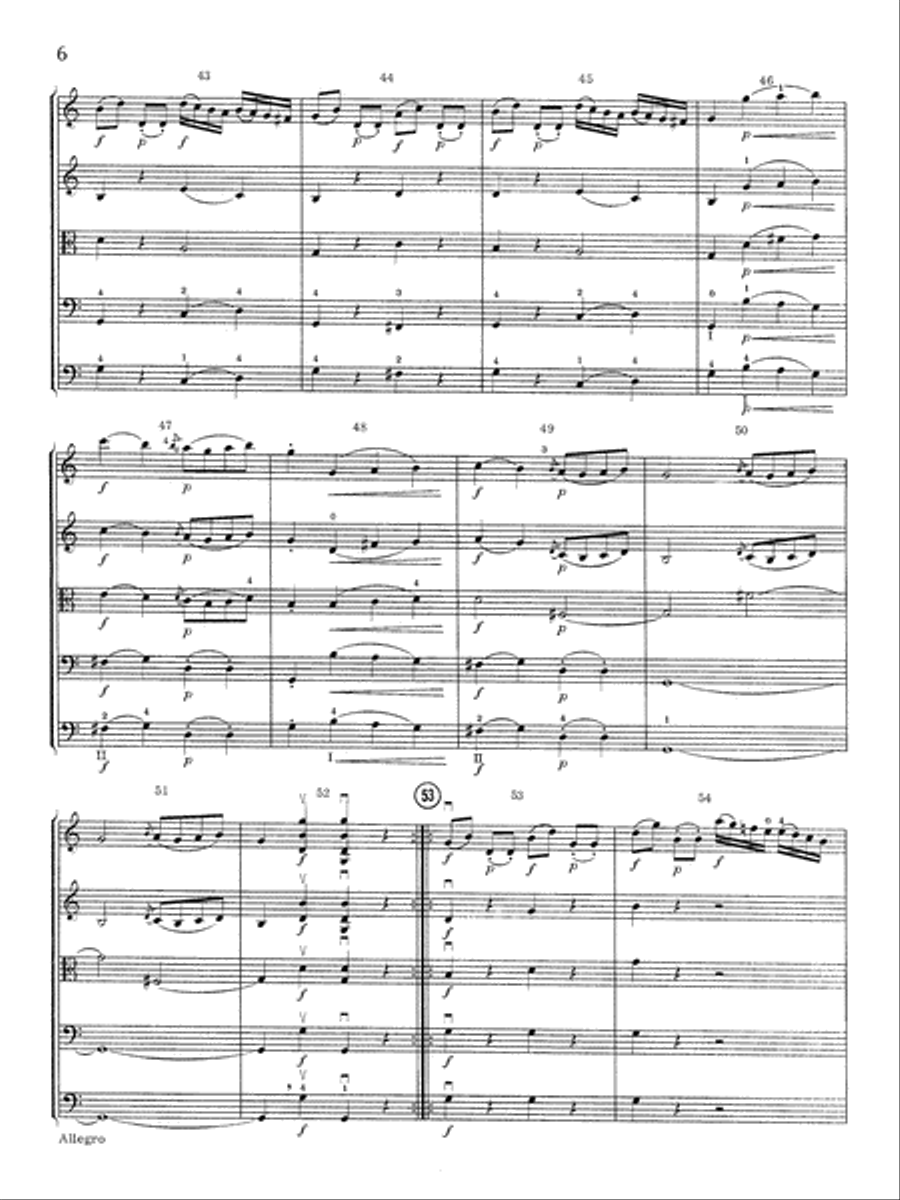 Allegro in C Major: Score String Orchestra scores gallery preview page 6