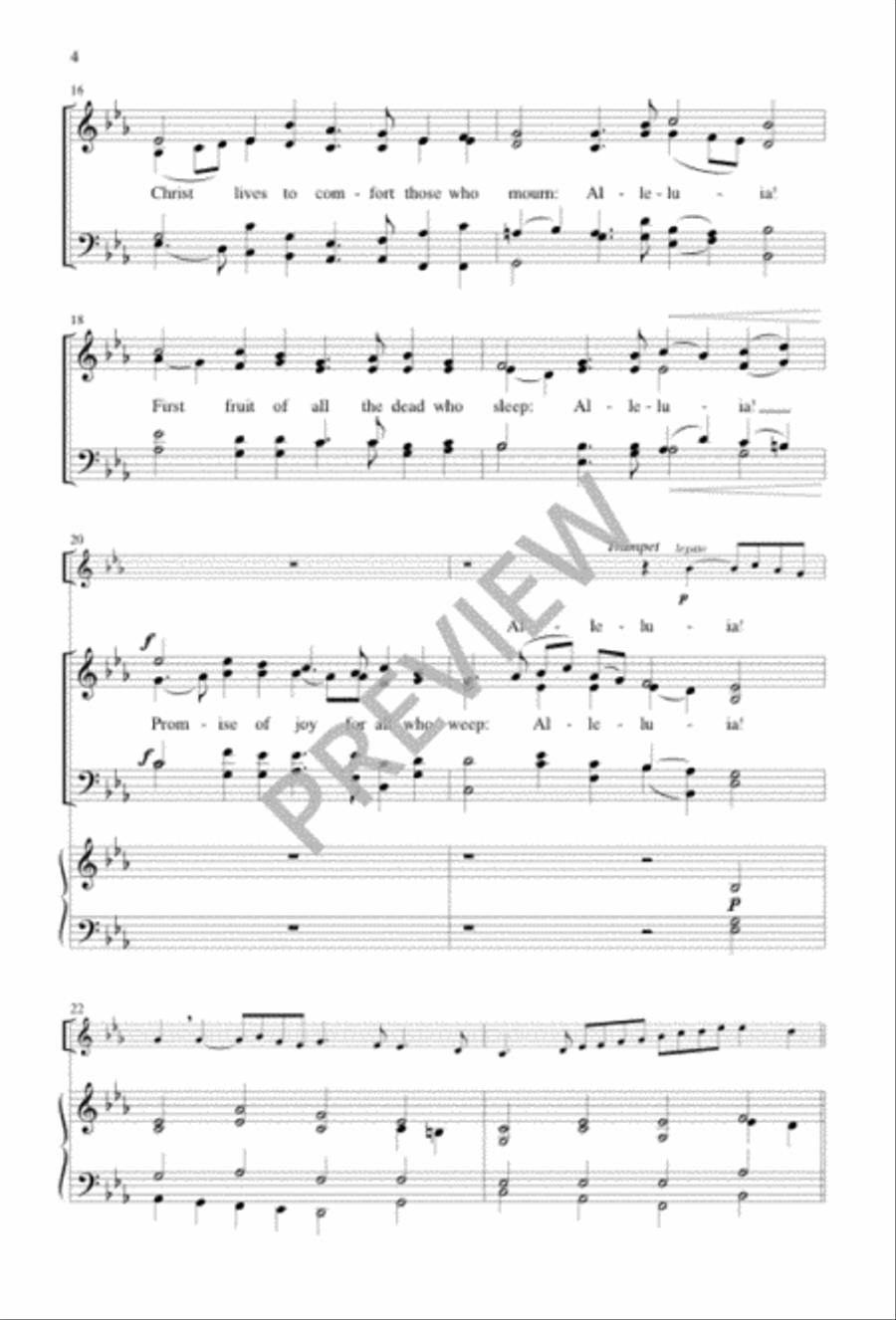 Earth, Earth, Awake: Your Praises Sing 4-Part scores gallery preview page 4