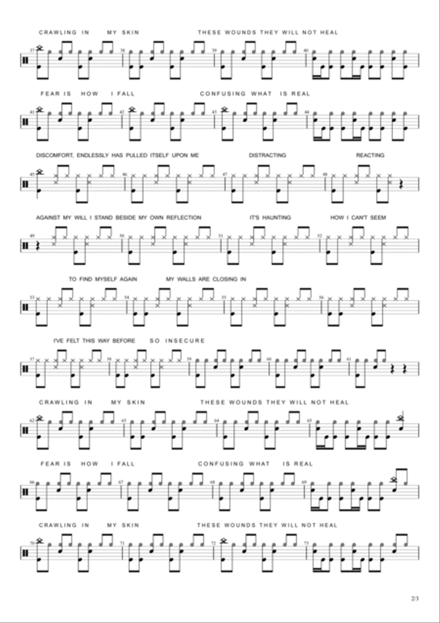 Crawling Drum Set scores gallery preview page 2