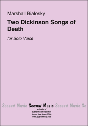 Book cover for Two Dickinson Songs of Death