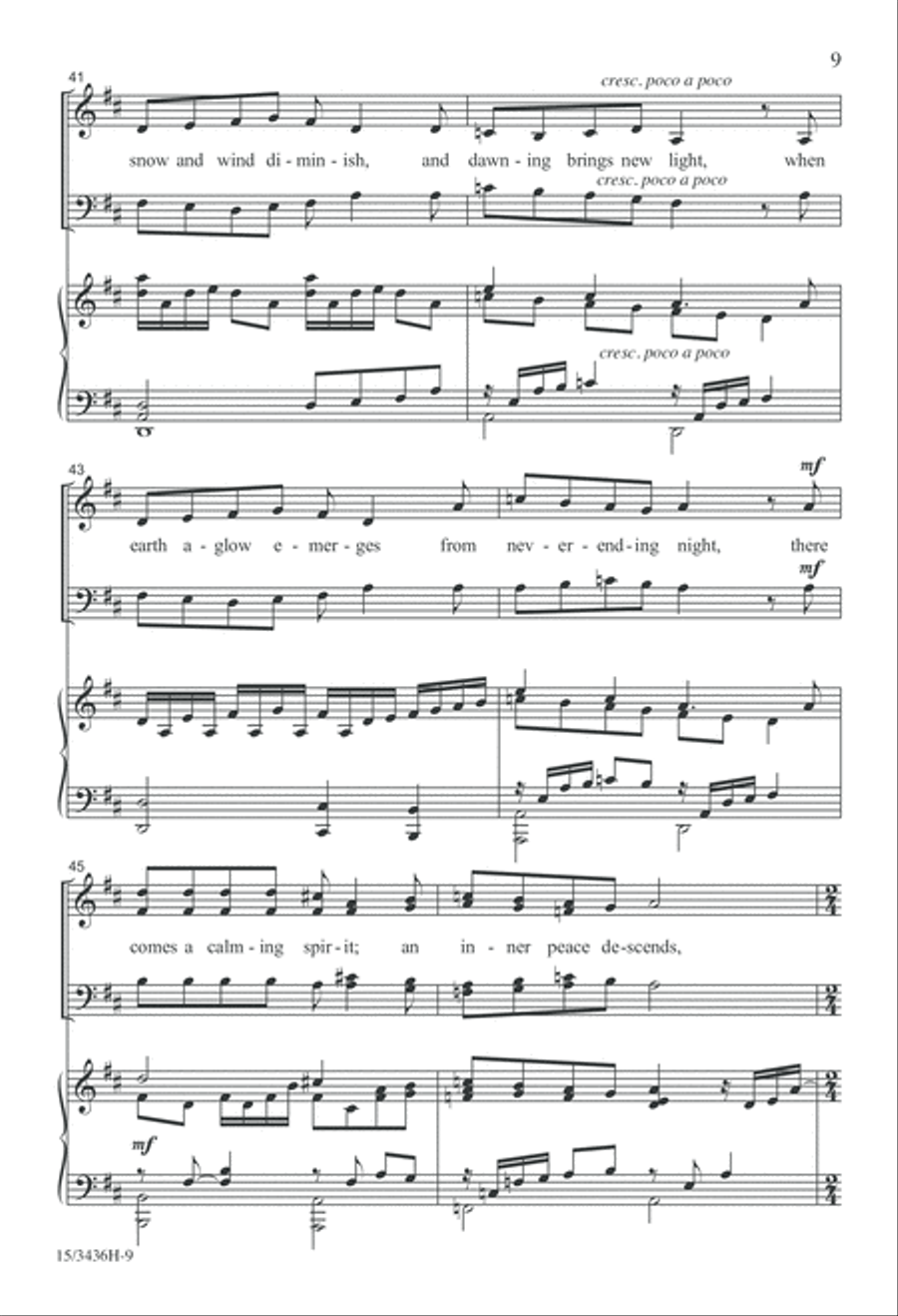 Canticle of Winter 4-Part scores gallery preview page 9