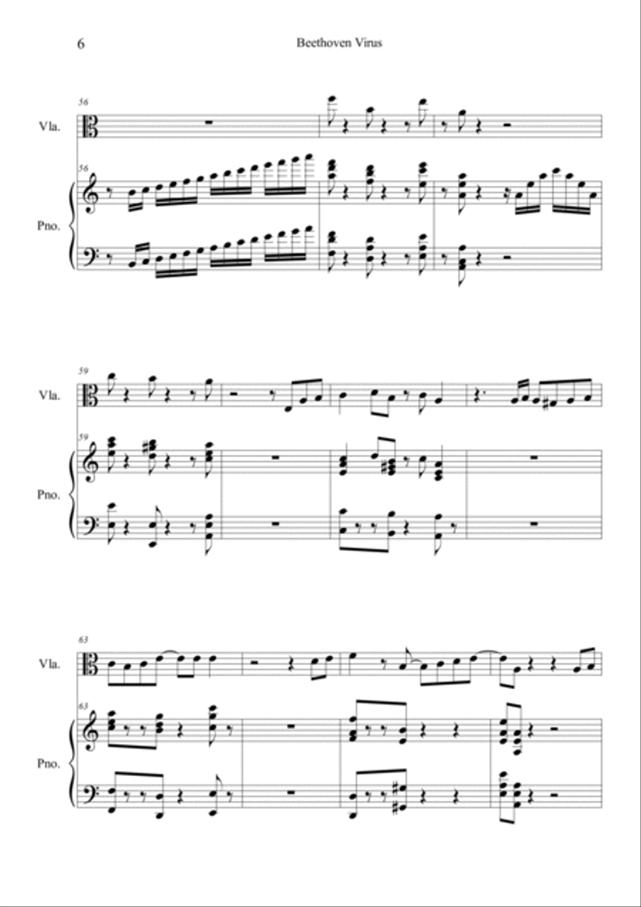 Beethoven Virus Viola scores gallery preview page 6