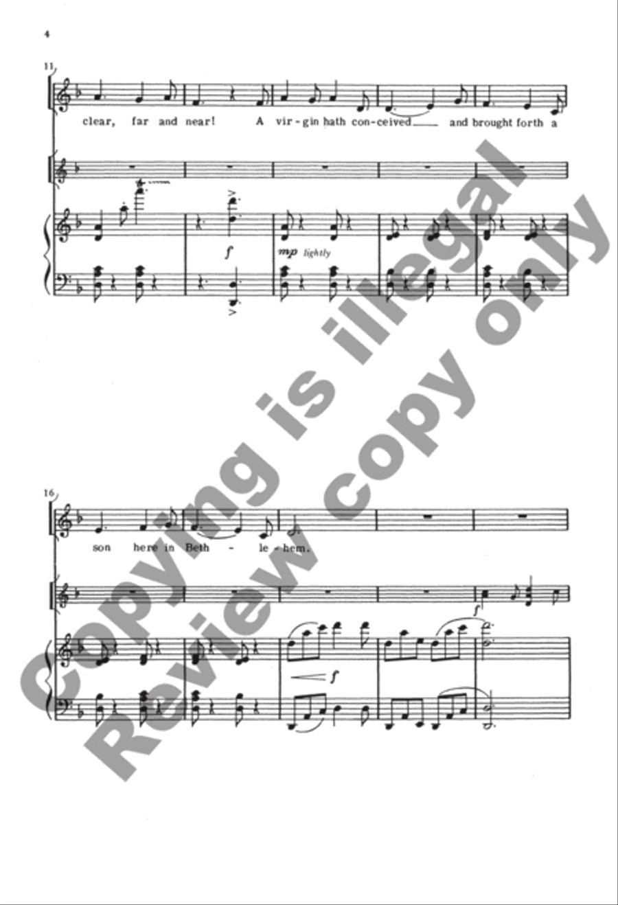 Ringeltänze 2. O Hark the Bell's Glad Song 4-Part scores gallery preview page 4