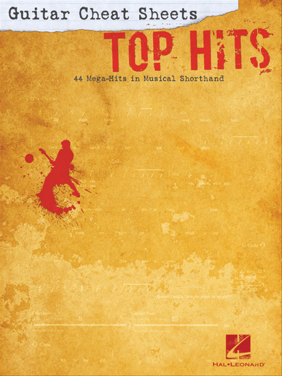Guitar Cheat Sheets: Top Hits Electric Guitar scores gallery preview page 1