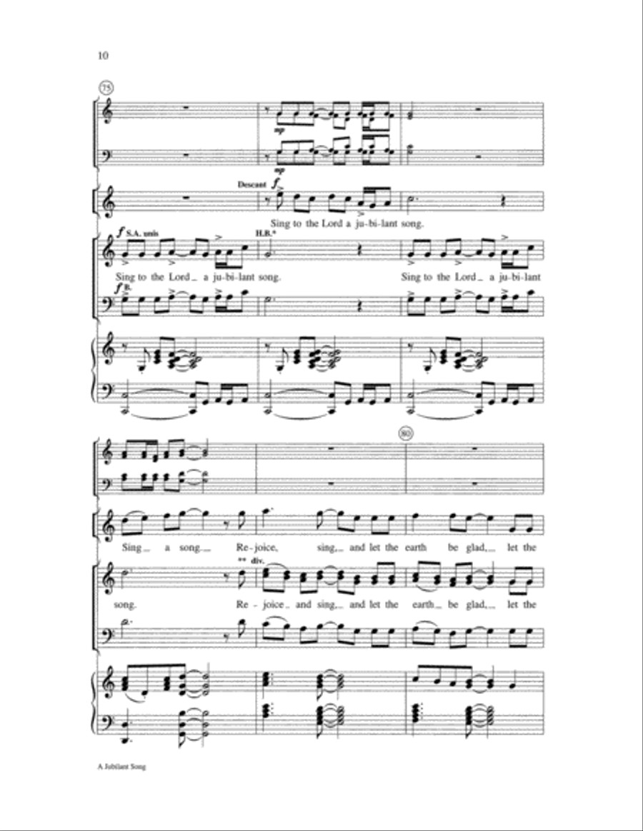A Jubilant Song A Jubilant Song SSA scores gallery preview page 11