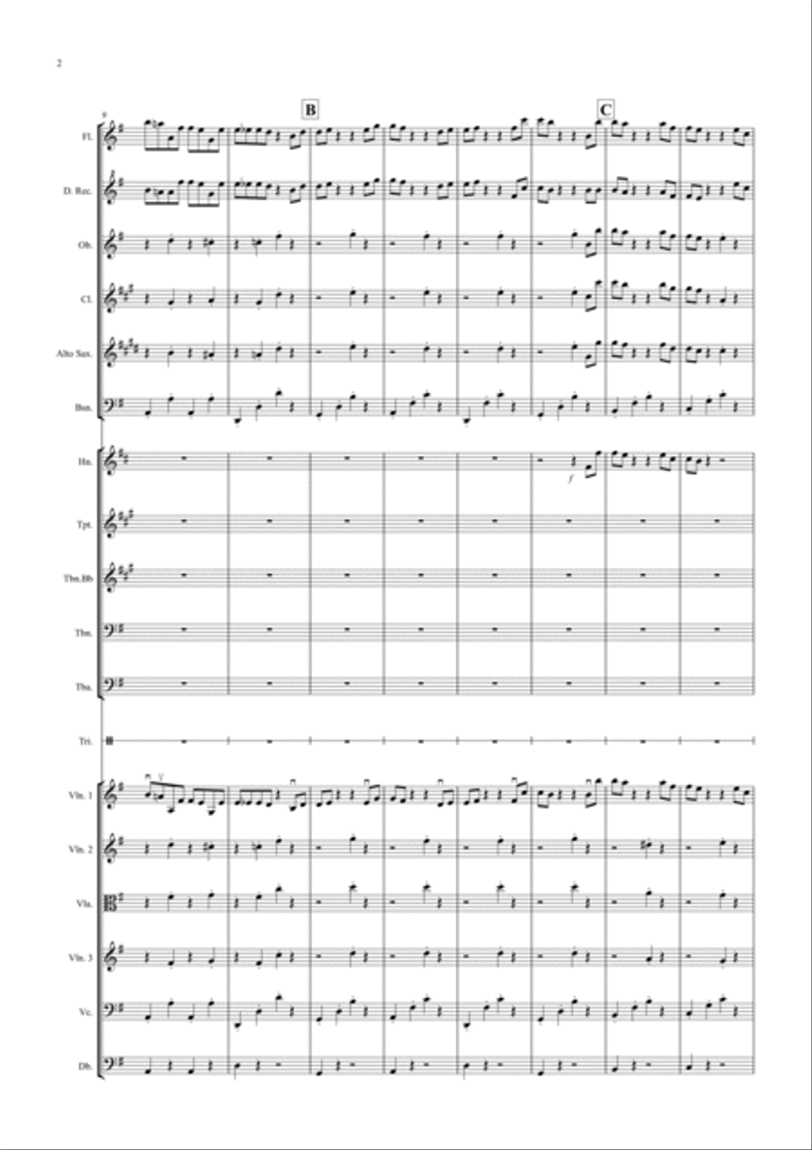 Dance of the Hours for School Orchestra Full Orchestra scores gallery preview page 2
