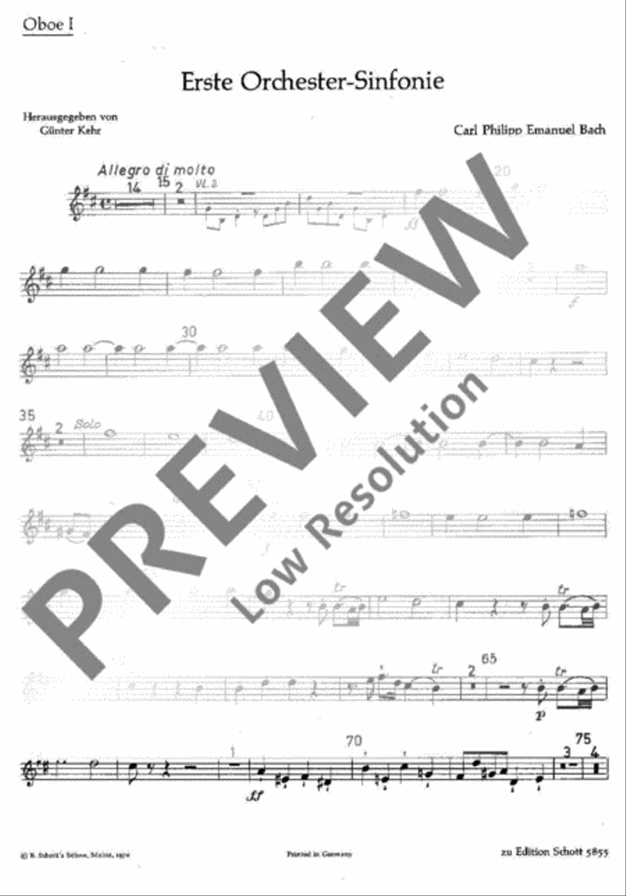 Symphony No. 1 Flute scores gallery preview page 10