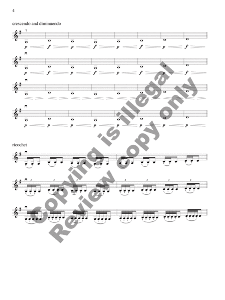 Scales and Arpeggios with Shifting Practice: Violin Violin scores gallery preview page 6