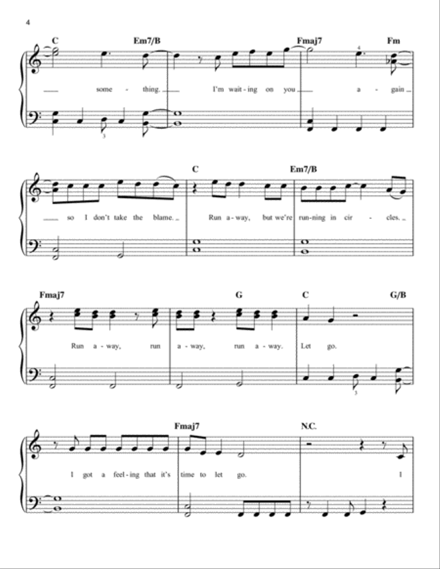 Circles Easy Piano scores gallery preview page 4