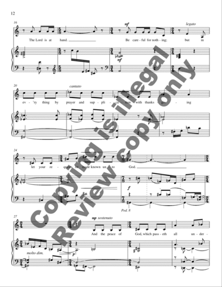 Letters from Saint Paul (Vocal Score) Cello scores gallery preview page 13