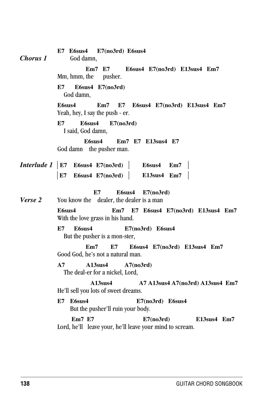 The Pusher Easy Guitar scores gallery preview page 2