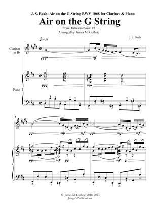 Bach: Air on a G String for Alto Sax & Piano